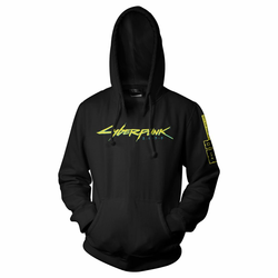 Duks Cyberpunk 2077 Logo Pullover Hoodie Black - 2XL