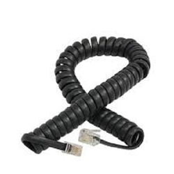 Kabel telefonski spiralni RJ11-MRJ11-M 2m - crni