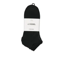 JJ Rebel by Jack & Jones kratke čarape 5 pak za muškarce, crne