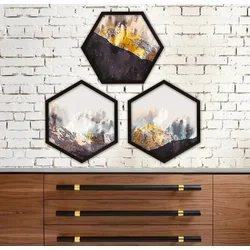 Wallity Uokvirena slika 6GEN1348584512, 35x35 cm, 3 dijela