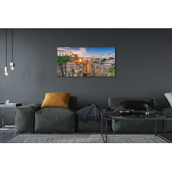 tulup.si Slika na platnu Španija bridge sunset 125x50 cm