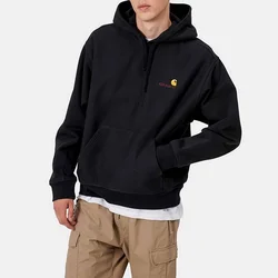 Carhartt WIP Hooded American Script Sweat I028279 BLACK