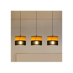 Luster na sajli ALBA 3xE27/15W/230V crna/braon