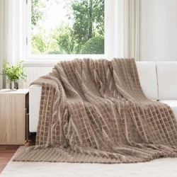 Pokrivači za bacanje 6 pcs Kamel 240 x 220 cm Runo