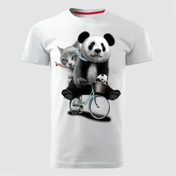 MAJICE BRE Muška majica PANDA 02 bela