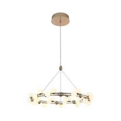 LED luster na sajli MARS LED/50W/230V 3000K zlatni