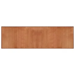 Vidaxl Preproga pravokotna rjava 60x200 cm bambus