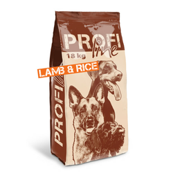 PROFI LINE Granule za odrasle, izložbene i pse osetljivog digestivnog trakta 24/12 - jagnjetina i pirinač 108kg (5+1 džak gratis)