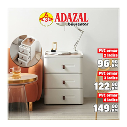 PVC ormar sa 4 ladice AD23-1010C