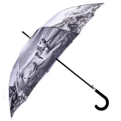 Avtomatski dežnik, motiv psi in mačke, 58 cm