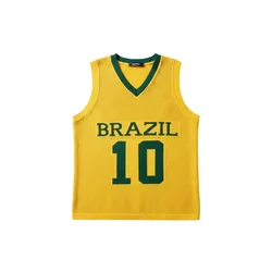Kleidermafia Majica Oversize Brazil Knit Tanktop - Yellow rumena