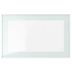 GLASSVIK Staklena vrata, bela/svetlozelena bistro staklo, 60x38 cm
