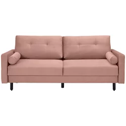 Carryhome ZOFA S POSTELJNO FUNKCIJO, roza tekstil