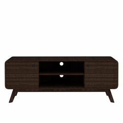 Rjava TV omarica v orehovem dekorju 140x53 cm Caitlin – Storaa