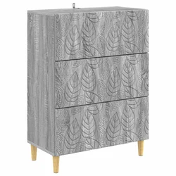 Ormar s ladicama Siva Sonoma 66 x 34,5 x 90 cm