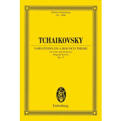 TCHAIKOVSKY:VARIATIONS ON A ROCOCO THEME OP.33 STUDY SCORE
