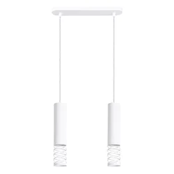 Sollux SL.1687 - Luster na sajli LAMI 2xGU10/10W/230V, beo