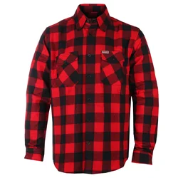 Moška srajca z dolgimi rokavi UNIK - Black and Red - TW205.01