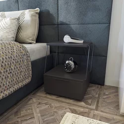 Lessentiel Maison Noćni ormarić Tekoba 42x52x41cm Antracit
