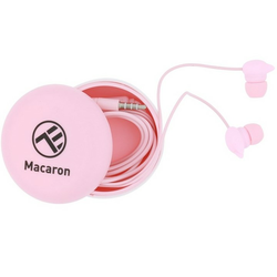 Slušalice s mikrofonom Tellur Macaron, ružičaste