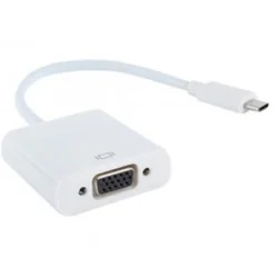 E-green adapter usb 3.1 tip c (m) - vga (f) beli ( 16242 )