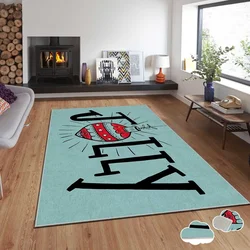 Conceptum Hypnose tepih s novogodišnjim motivima Asr-Crpt-55, pravokutni, 80 x 140 cm, menta