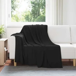 Pokrivači za bacanje 24 pcs Crna 200 x 150 cm Runo