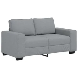 Vidaxl Dvosed svetlo siv 160x77x82 cm blago
