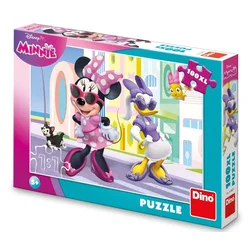 Dino - Puzzle Minnie in Daisy v mestu - 100 kosov