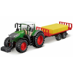 Bburago 10cm kmetijski traktor Fendt 1050 s prikolico za bale