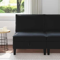 Sofa s pohranom Crna Baršun