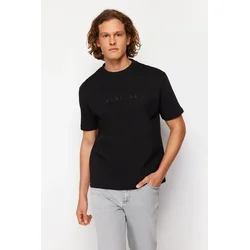 Trendyol Muška majica Tmnss24Ts00114, Crna