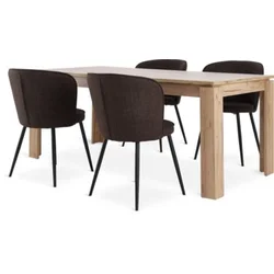 LINTRUP D190/280 sto hrast + 4 RISSKOV tamno braon