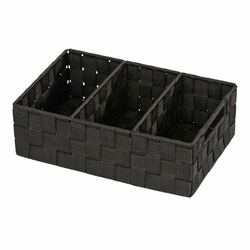 WENKO 20978100 - Organizer ADRIA 32x21 cm crna