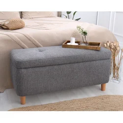 Atelier del Sofa Tabure 100x45x41cm, Tamnosivo