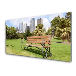 tulup.si Slika na akrilnem steklu Naravni park nebotičnikov 140x70 cm 4 obešalnika