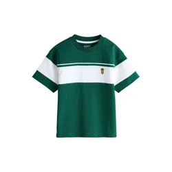 Next Majica temno zelena / bela
