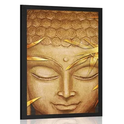 Plakat smejoči se Buda - 20x30 black