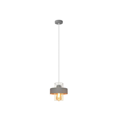 Luster na sajli VOLTA 1xE27/15W/230V siva
