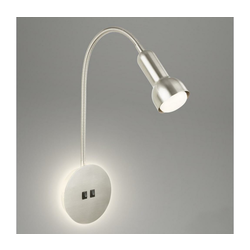 Briloner 2178012 - LED zidna fleksibilna lampa 1xE14/10W/230V + LED/3W hrom