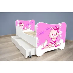 Happy Kitty Dečiji krevet + fioka Happy Kitty 140x70cm