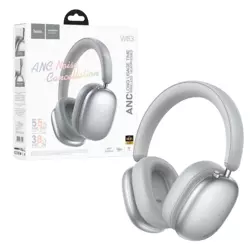 hoco. Bežične slušalice, Bluetooth, ANC - W63 Silver