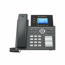 Grandstream-USA GRP-2604P Carrier-grade Essential 3-line/6-SIP VoIP HD telefon, LCD 132x64 displej, 4 x XML + 10 x BLF programabilna tastera, 2 x