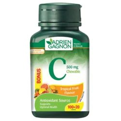 ADRIEN GAGNON VITAMIN C tbl za žvakanje 100+20x500mg