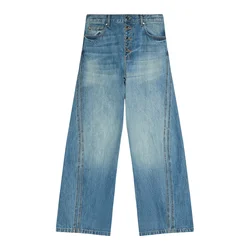 Bershka Kavbojke moder denim