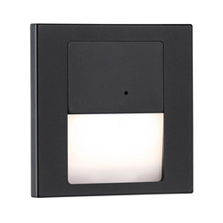 Paulmann 80004 - LED/1W svetlo za stepenište sa senzorom TSARO 230V olovno/crno