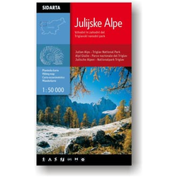 SIDARTA ZEMLJEVID JULIJSKE ALPE 1: 50 000