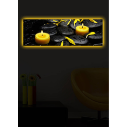 Opviq Slika na platnu sa LED osvetljenjem 30x90cm