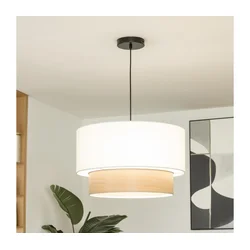 Brilagi - LED luster na sajli CERIA 1xE27/40W/230V prečnik 50 cm bela/bež