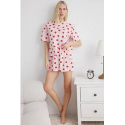 Trendyol Milla Ženski set pidžame Thmss25Pt00087, Roze
